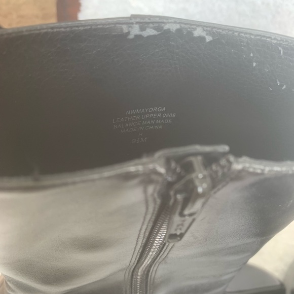 Nine West Mayorga Black Leather Boots - Picture 7 of 8